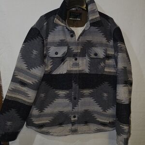 Jack by BB Dakota Gray and Black Shirt Jacket